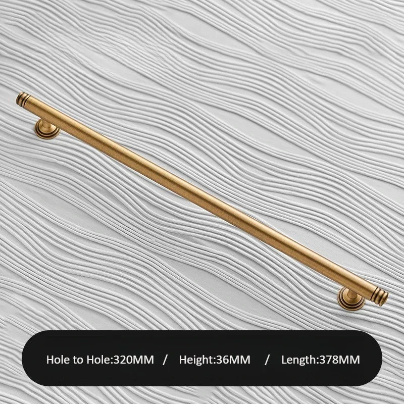 Textured Bronze Cabinet Pulls – Vintage Vertical Handles for Stylish Design