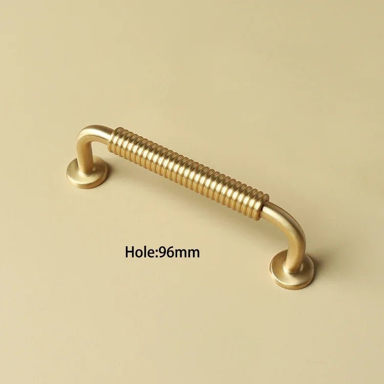 Thread-Line Brass Pull Handles – T-Bar Design for Cabinets