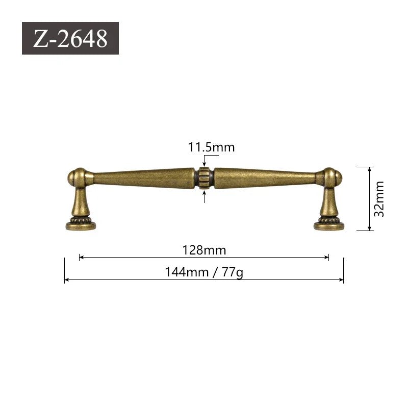Stylish Vintage Antique Bronze Pull Handles for Kitchens and Cabinets