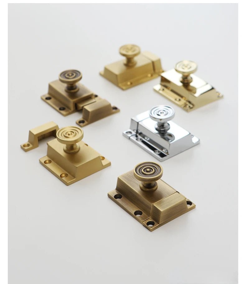 Elegant Vintage Solid Brass Bolt Door Latch for Security