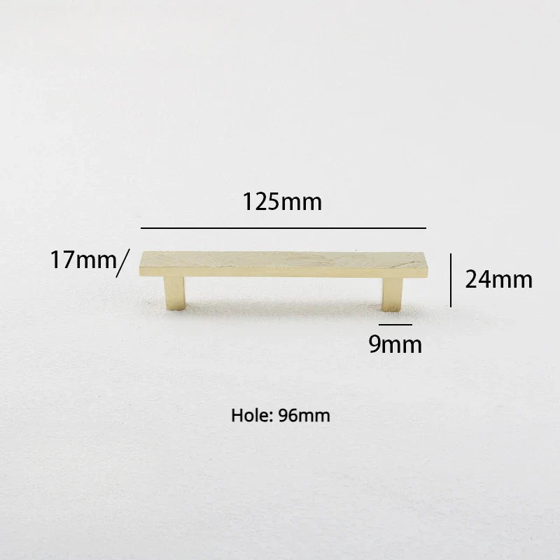 Vintage Brass Vertical Pattern Pull – Cabinet Handles for Stylish Design