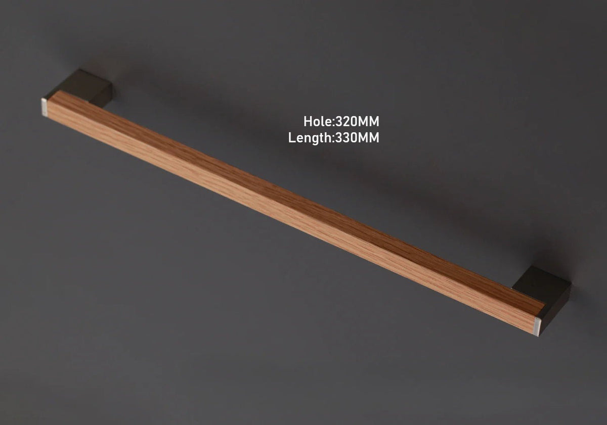 Sleek White Oak Wood Pull Handles for Elegant Kitchen Cabinets