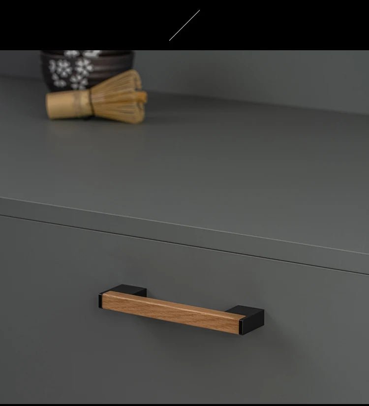 Sleek White Oak Wood Cabinet Handles for Modern Kitchen Design