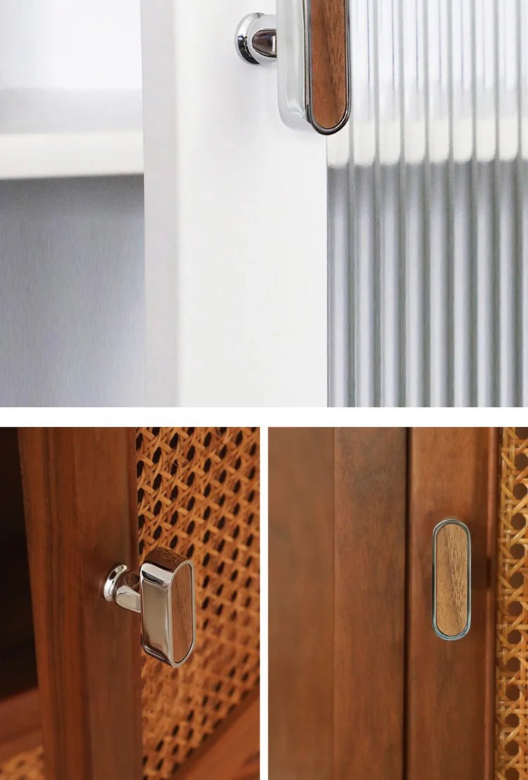 Oval Wooden Knob – Nordic Style Cabinet Pull  