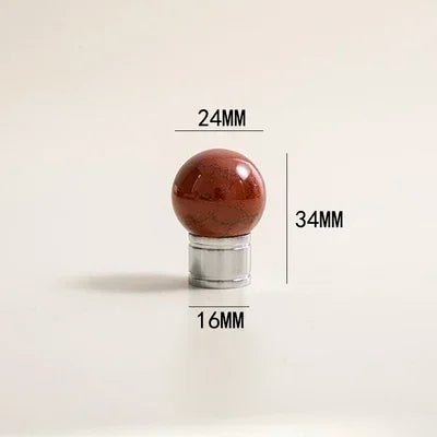 Polished Rose Quartz Knob – Modern Cabinet Pull  