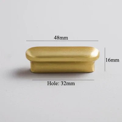 Luxury Solid Brass Knobs – Satin Gold Pulls for Elegant Cabinet Design