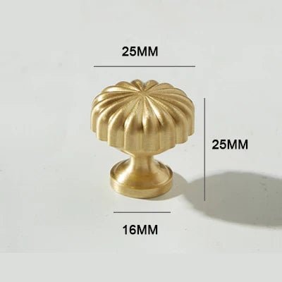 Luxury Solid Brass Round Handles for Nordic Drawer Design