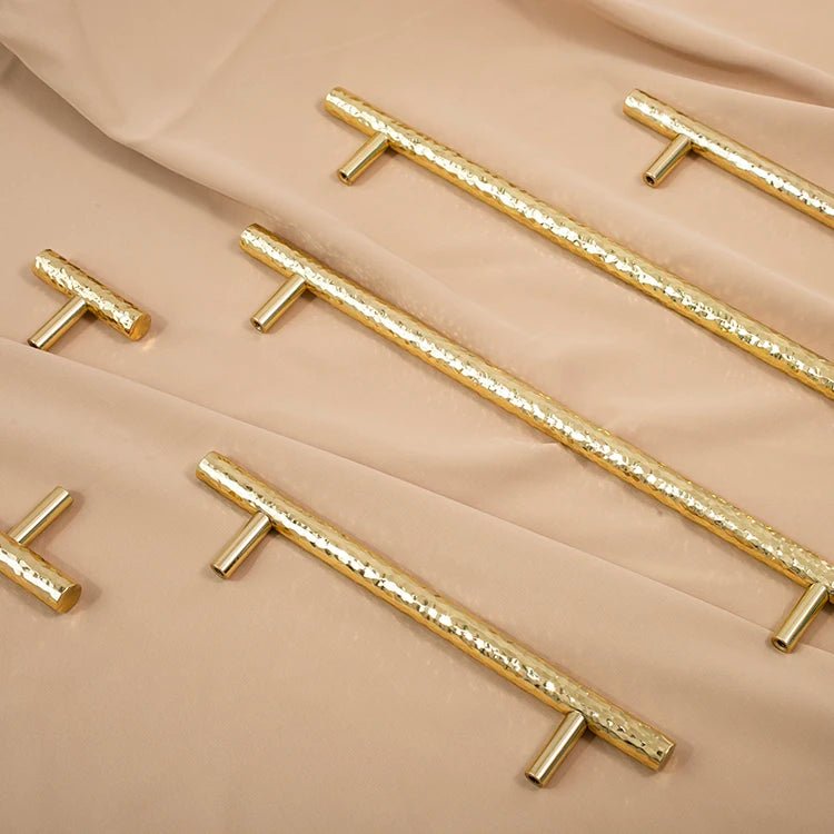 Solid Brass T-Bar Cabinet Handle – Handmade Drawer Pull