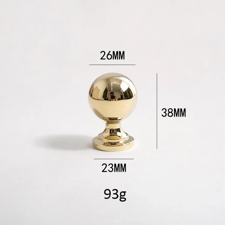 Elegant brass cabinet pull for modern industrial look