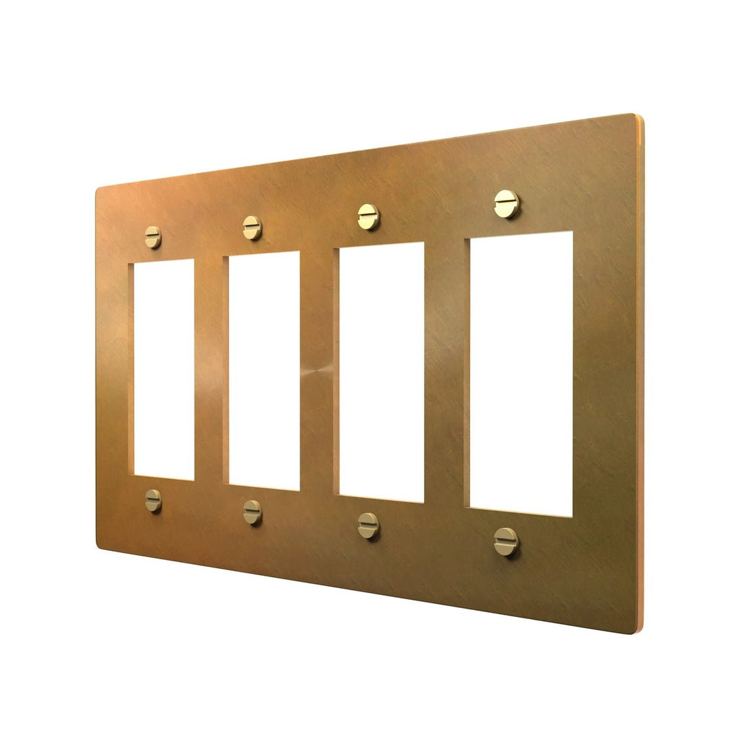 Brass Wall Plate Cover - GFCI/Decora Style