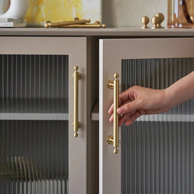 Premium Solid Brass Round & Bar Knobs for Cabinets