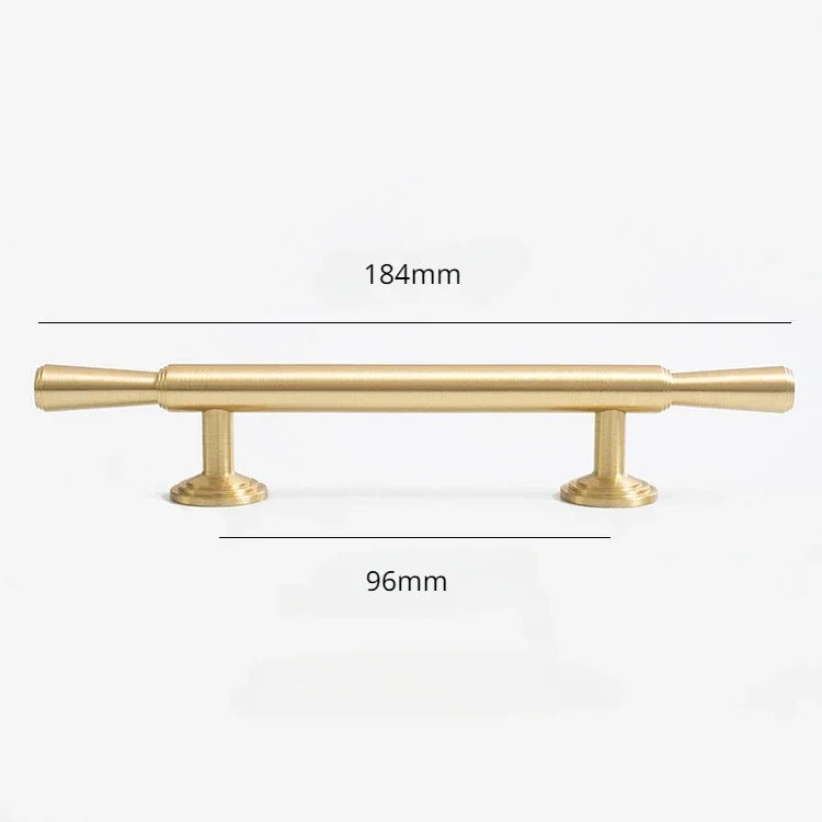 Solid Brass T-Bar Cabinet Handles – Drawer Pulls for Elegant Design