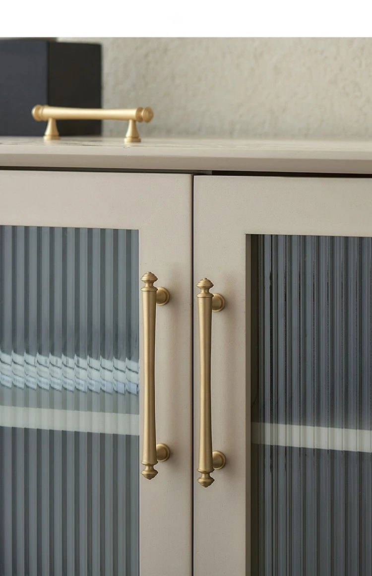 Premium Solid Brass T-Bar Pull – Modern Handle for Cabinet Drawers
