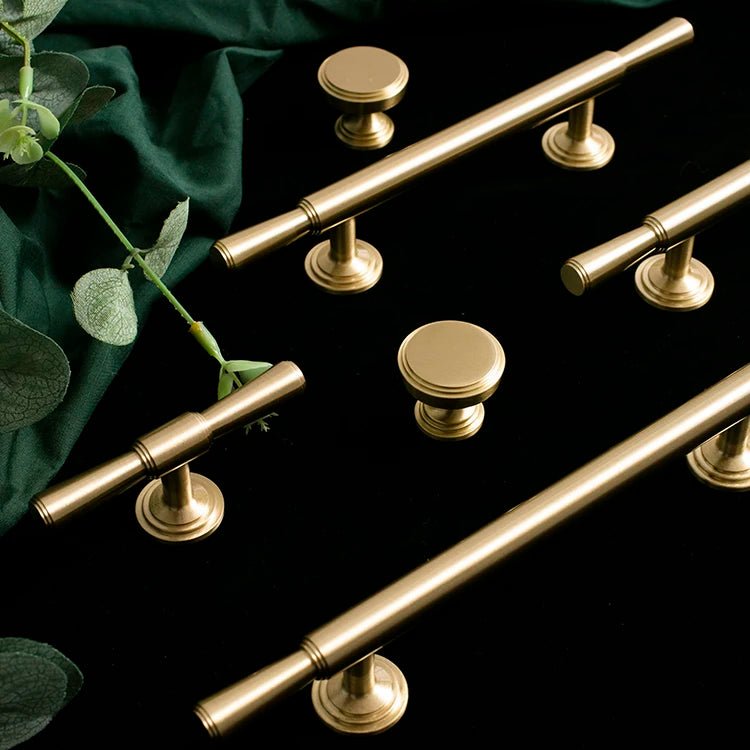 Elegant Solid Brass T-Bar Pulls – Cabinet and Drawer Handles