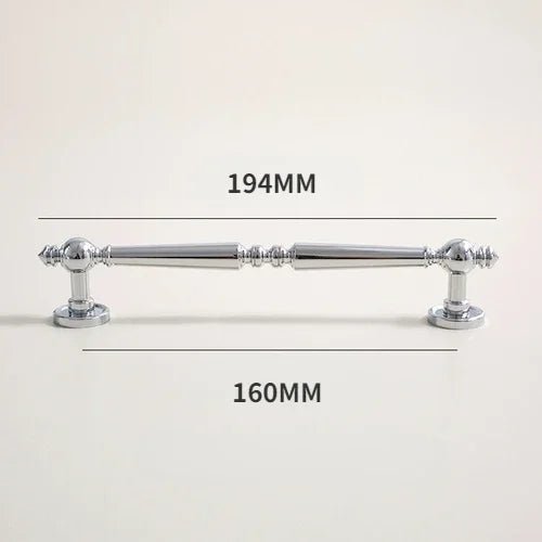Luxury Bright Gold T-Bar Cabinet Handles in Solid Brass
