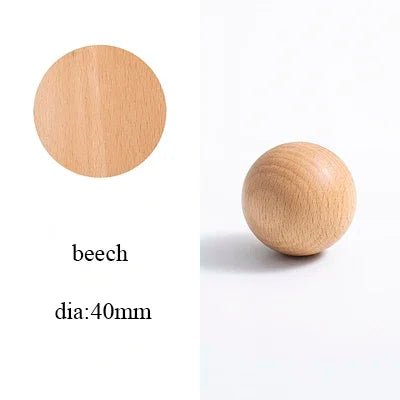 Solid Walnut Cabinet Pull Handles – Modern Wooden Knobs for Furniture