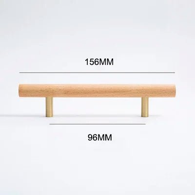 Durable Solid Walnut Knobs – Modern Wooden Pull Handles for Furniture