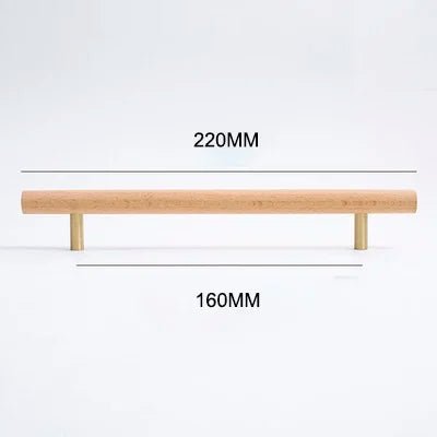 Luxury Solid Walnut Wooden Knobs – Pull Handles for Modern Drawers