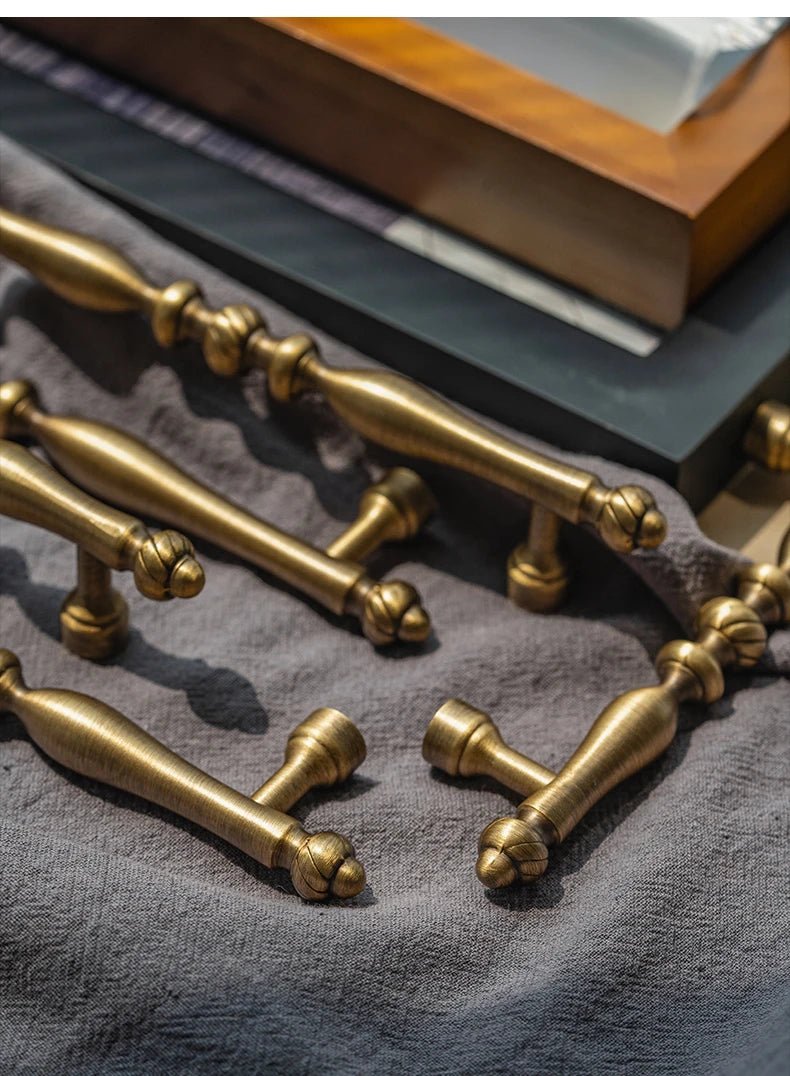 Retro T-Bar Brass Pull – Luxury Cabinet Handle