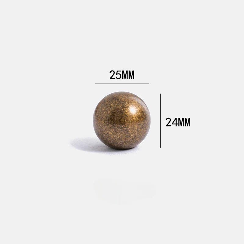 Luxury Spherical Antique Brass Knob – Drawer Pull for Cabinets