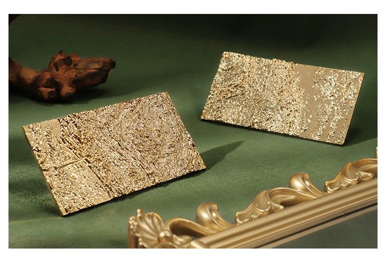 Starry Relief Brass Handles - Rectangular Cabinet Pulls