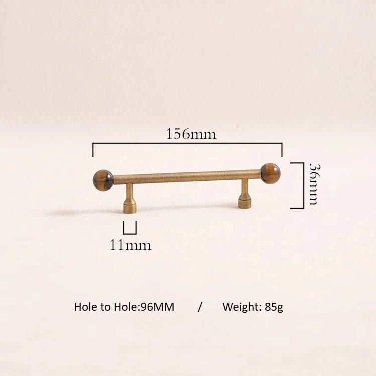 Stylish Stone & Brass Pulls – Nordic Style for Modern Cabinets