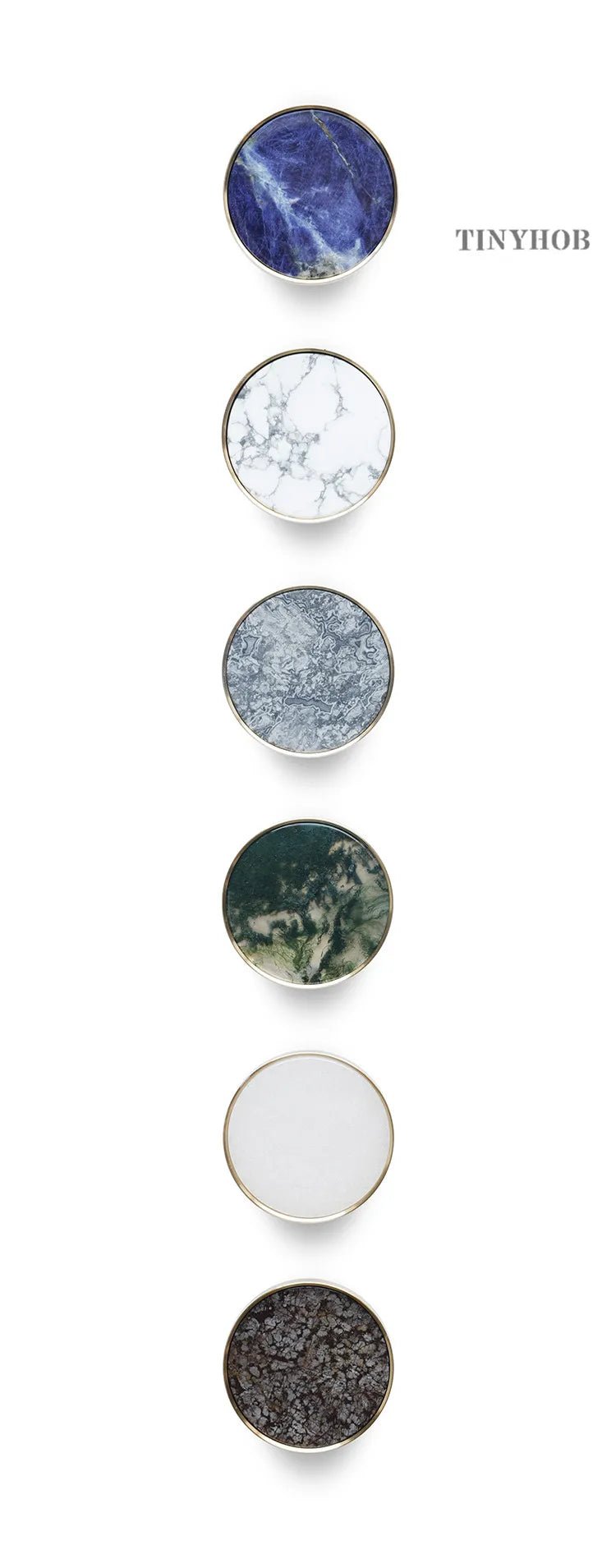 High-Quality Stone & Brass Knobs – Luxury Pull Handles for Furniture