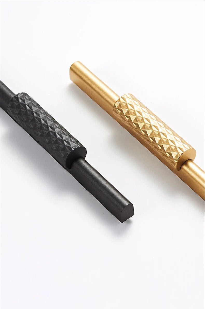 Extra-Long 40" Cabinet Handles - Black/Gold Aluminum Pulls