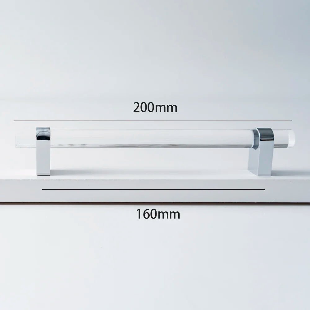 Stylish Acrylic & Brass Cabinet Pulls – 10" Knobs for Modern Design