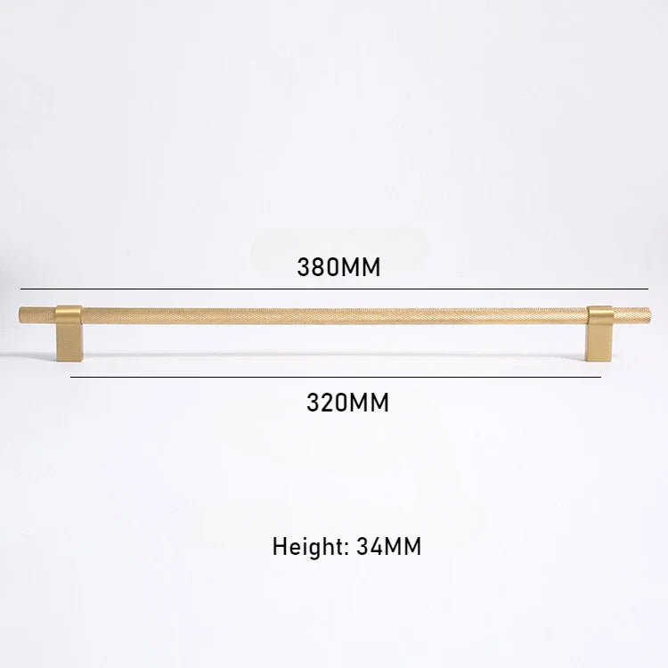 Durable Brass Knurled Cabinet Handle – Modern Kitchen Pull