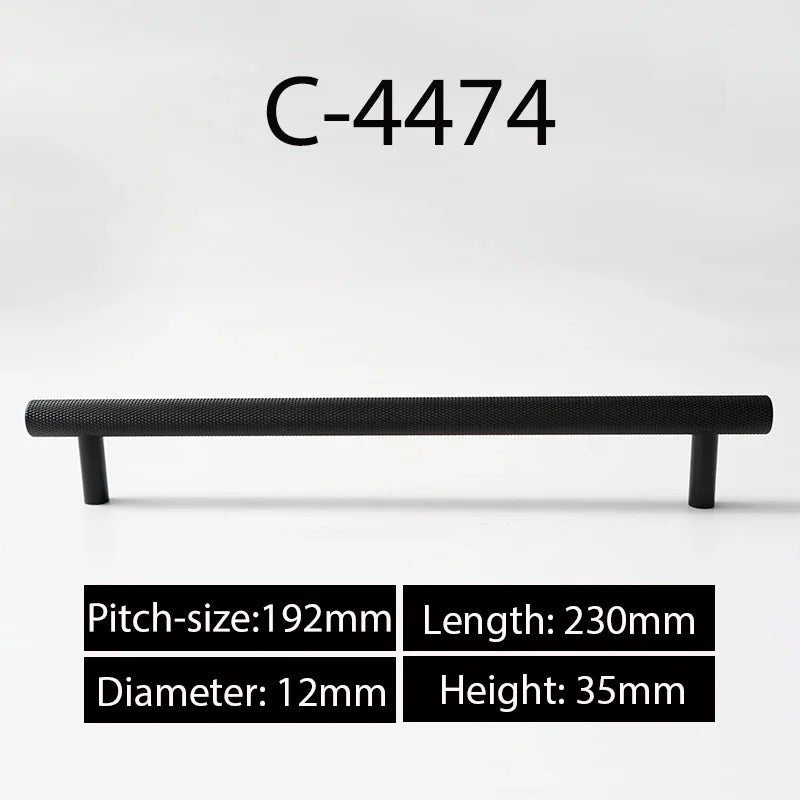 High-Quality T-Bar Cabinet Pull in Gold, Black, Nickel