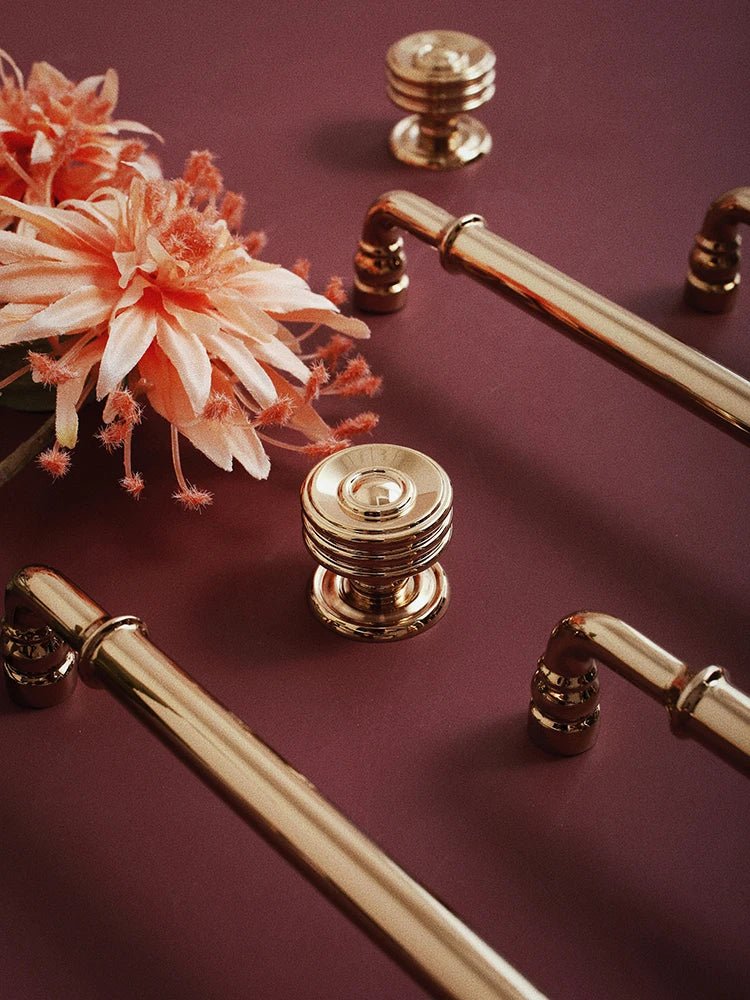 High-Quality Bright Gold Knobs – Modern Pulls for Cabinets and Drawers
