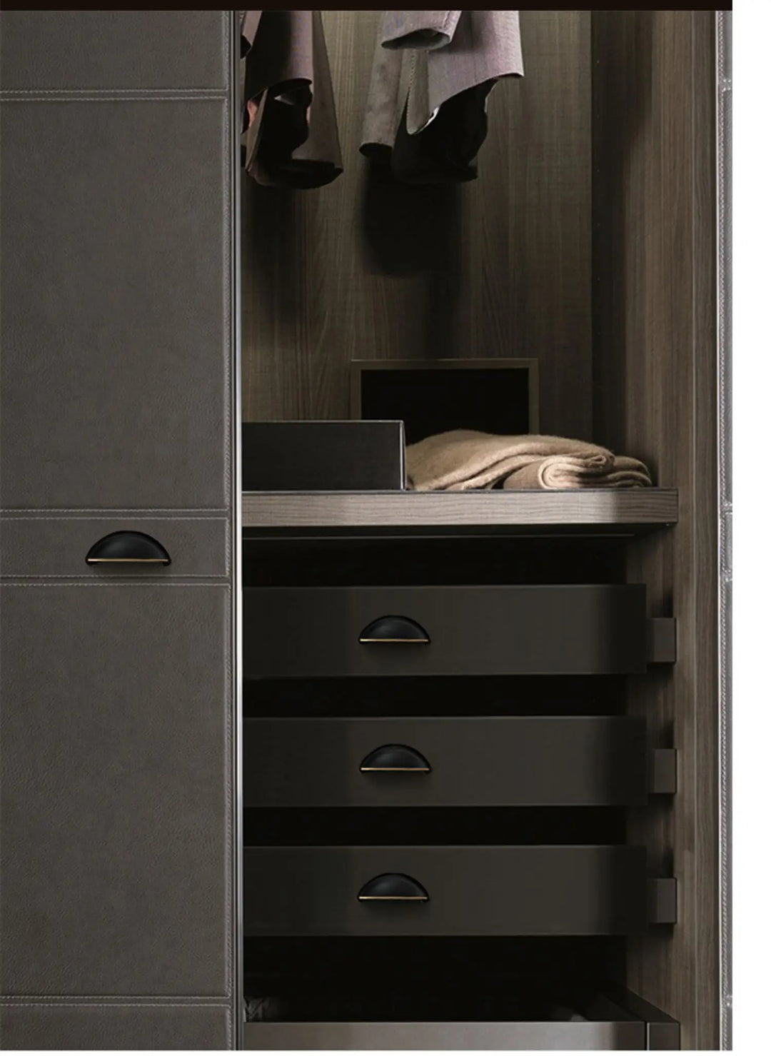 Premium Bronze Shell Brass Drawer Pull – Cabinet Knob Design