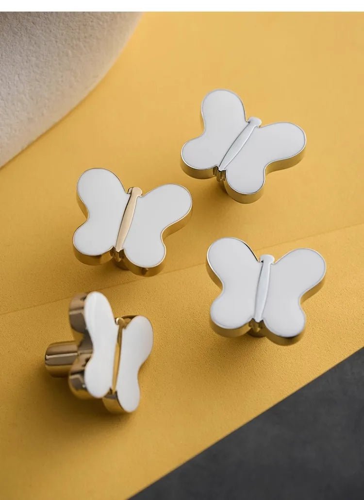 Butterfly Brass Cabinet Handle - Drawer Knob