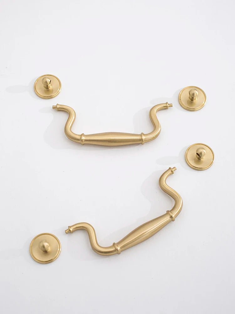 Sleek Classic Brass Drawer Pulls – Elegant Cabinet Handles for Drawers