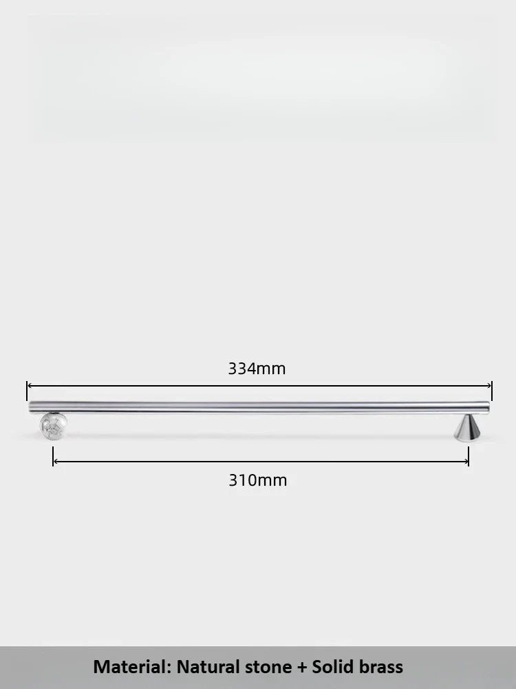 Sleek Crystal & Brass Knobs – Chrome Pull Handles for Modern Interiors