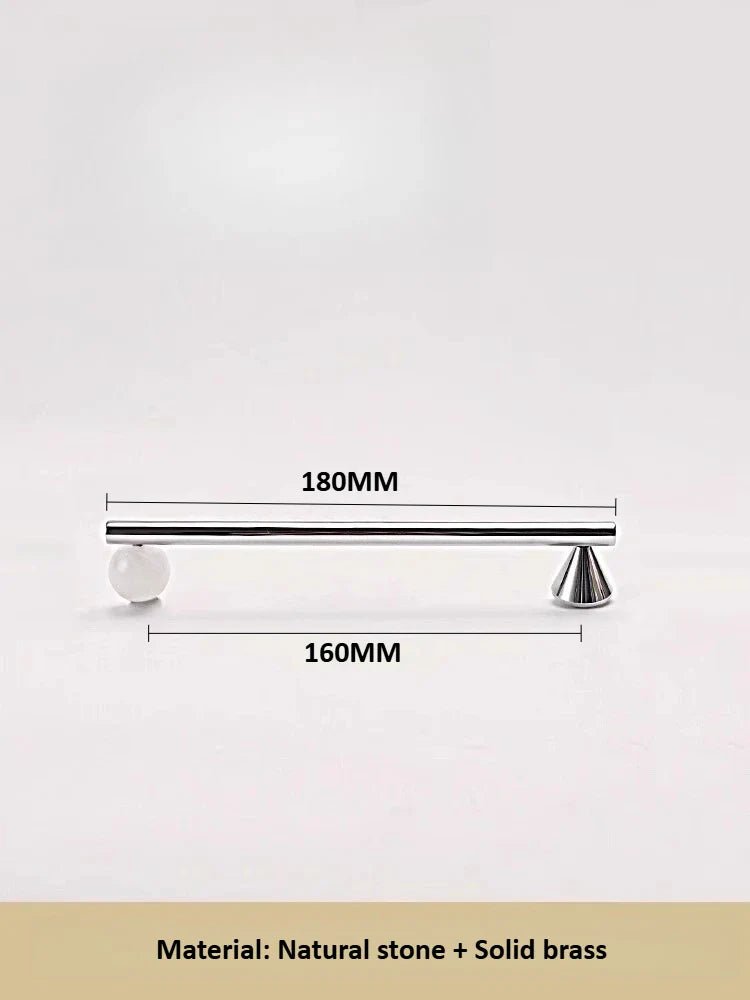 Crystal & Brass Cabinet Pulls – Chrome Handles for Contemporary Drawers