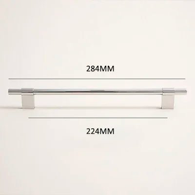 European Brass Pulls with Silver T-Bar Handles for Furniture