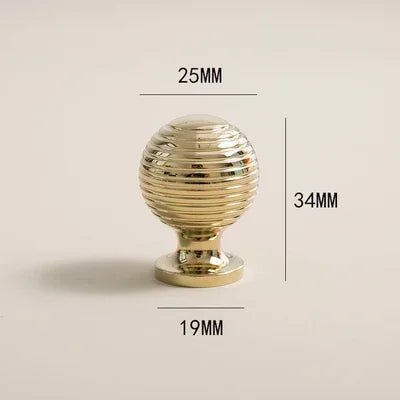Durable European Gold Brass Knobs – 6.3" Pull Handles for Furniture