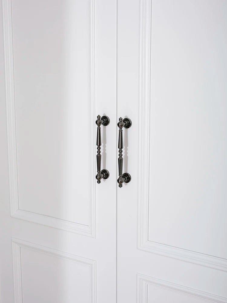 Premium French Style Brass Cabinet Pull – Dark Drawer Knob