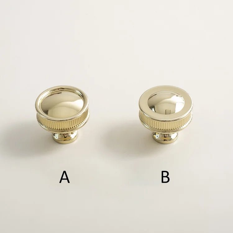 Solid Brass Drawer Pulls with Glossy Gold Finish