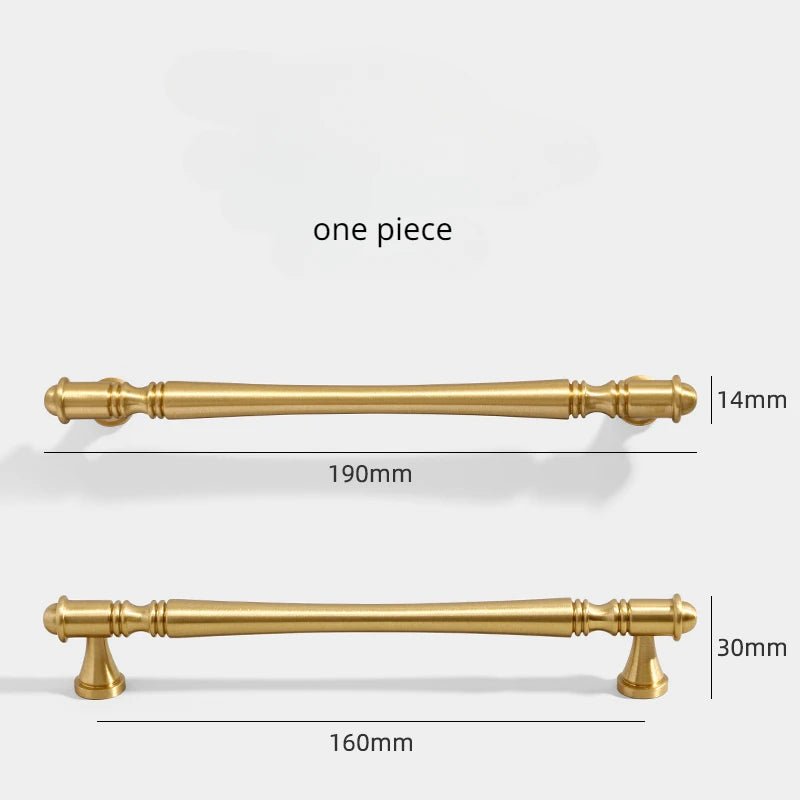 High-Quality Gold Brass Cabinet Knobs – 3.78"-6.3" Pull Handles