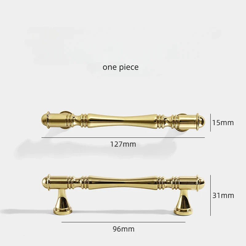 Stylish Nordic Brass Handles – 5" Pulls for Cabinets and Furniture