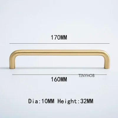Contemporary Nordic Brass Pulls – Adjustable 2.5" to 15.7"