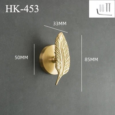 Nordic Brass Wall Hooks – Dragonfly/Bird/Antler for Stylish Storage