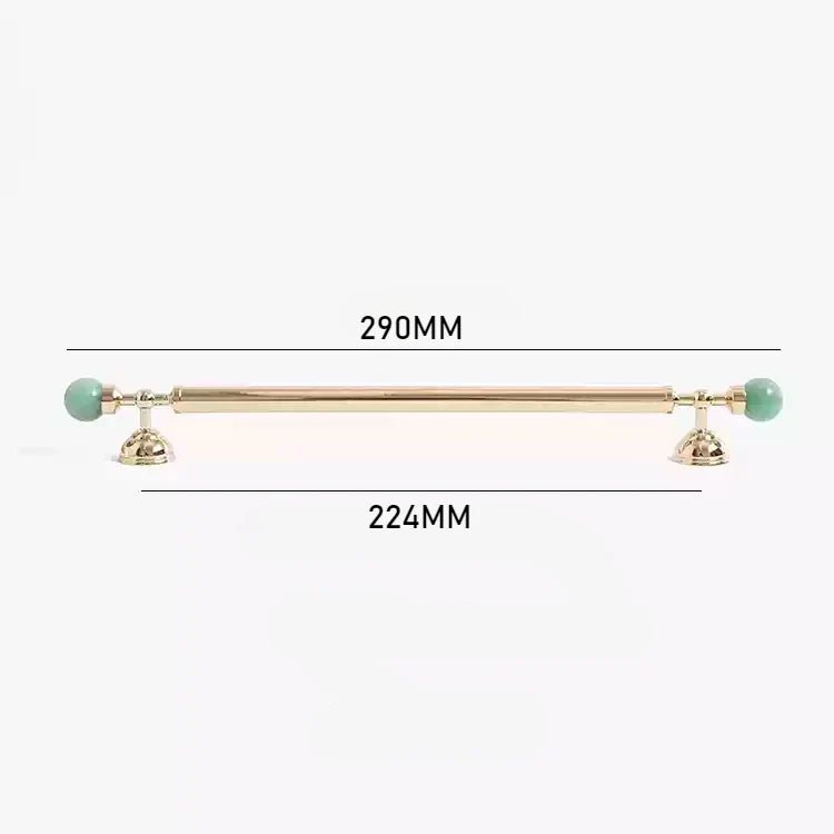 Elegant Pink Crystal Brass Knobs – Glam Pull Handles for Furniture