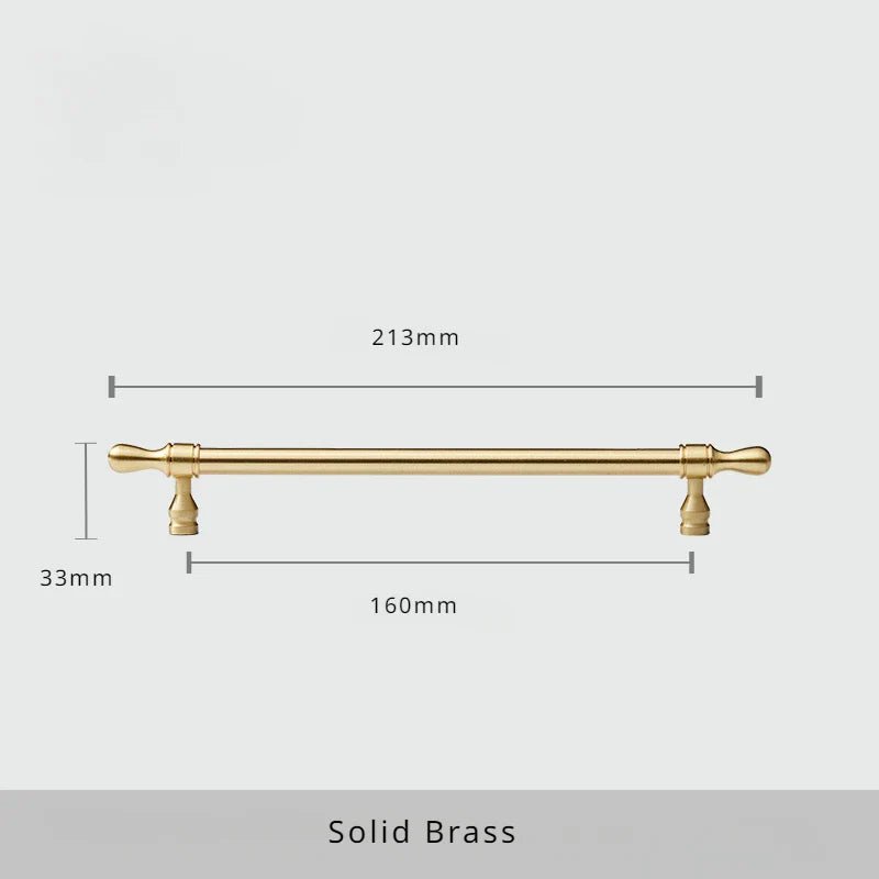 Satin Brass Vintage Drawer Pulls for Home Cabinets