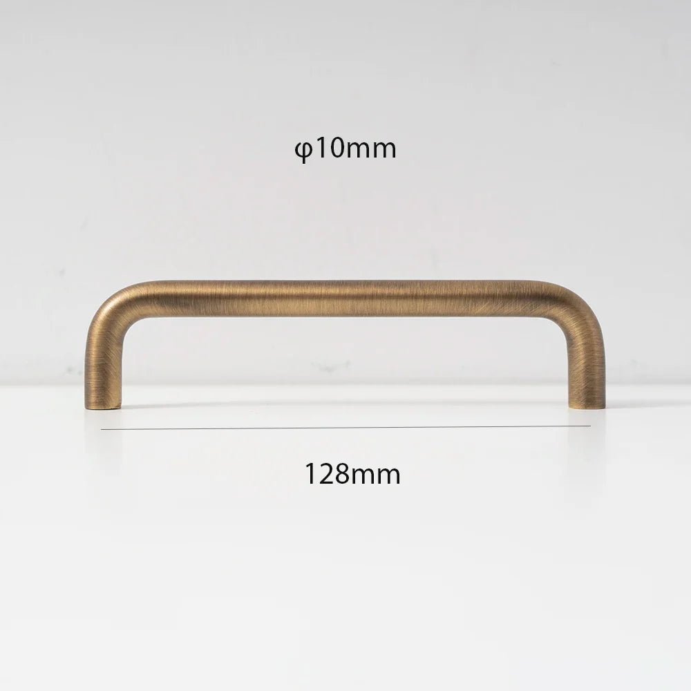 Luxury Minimalist Bronze Handles for Small Cabinets