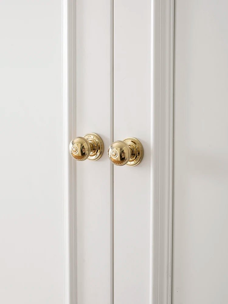 Elegant Solid Brass Knob – 1.25" Modern Drawer Pull for Cabinets