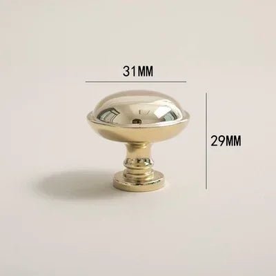 Stylish Solid Brass T-Bar Pulls in Bright Gold Finish